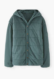 Quilted jacket, Stormy teal, webstill