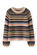 Reverse-striped sweater, Ocean multi, webstill