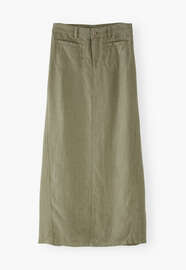 Garment-dyed skirt, Dusty sage, webstill