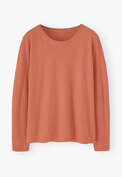 Drop-shoulder top, Soft coral, webstill