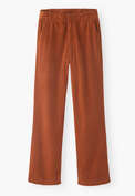 Straight-leg cord trousers, Burnt orange, webstill