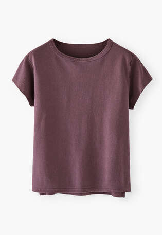 Jersey T-shirt, Aubergine, webstill