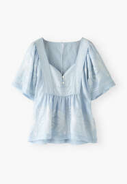 Embroidered blouse, Chambray, webstill