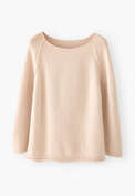 Boxy sweater, Shell pink, webstill