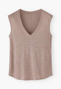 Jersey tank, Warm taupe, webstill