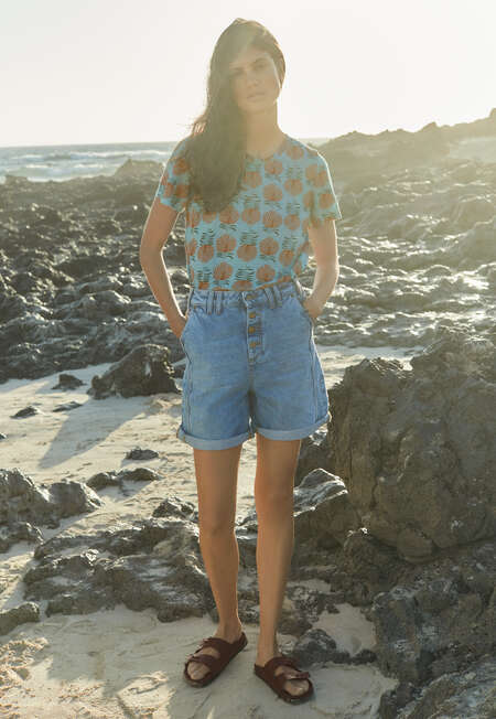Printed T-shirt, Sky blue, completeTheLook