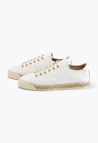 Espadrille trainers, White, webstill