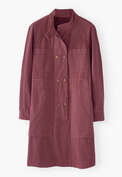 Utility shift-dress, Pink rosewood, webstill