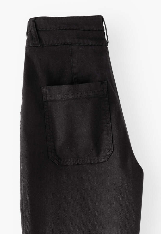 Flared trouser, Washed black, completeTheLook