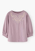 Embroidered sweatshirt, Lavender, webstill
