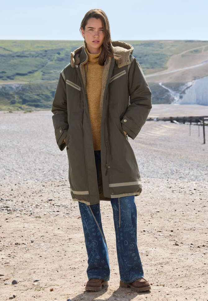 Borg parka, Dark khaki, completeTheLook