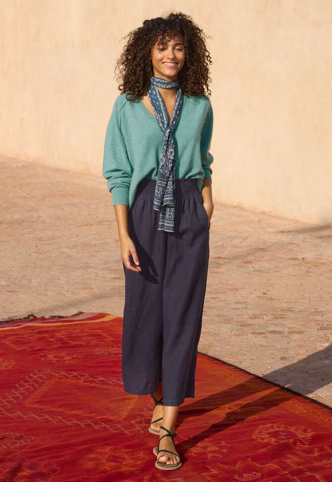 Culottes, Deep indigo, completeTheLook