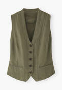 Waistcoat, Moss green, webstill