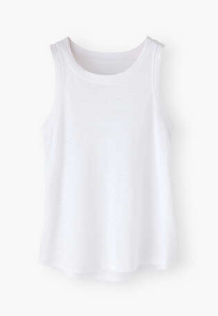 Jersey vest, White, webstill