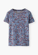 Printed T-shirt, Cornflower maroon, webstill