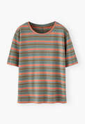Striped T-shirt, Ocean coral, webstill