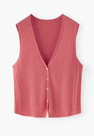 Sleeveless sweater, Pink watermelon, webstill
