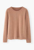 Puff-sleeve sweater, Dusty peach, webstill