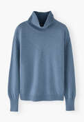 High-neck sweater, Soft denim, webstill
