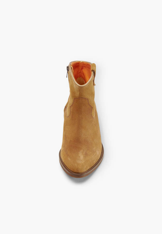 Suede ankle-boots, Tan, completeTheLook