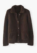 Knitted jacket, Chocolate, webstill