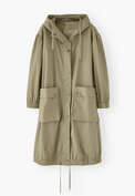 Water-resistant parka, Sage, webstill