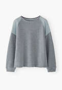 Raglan sweatshirt, Stone blue, webstill