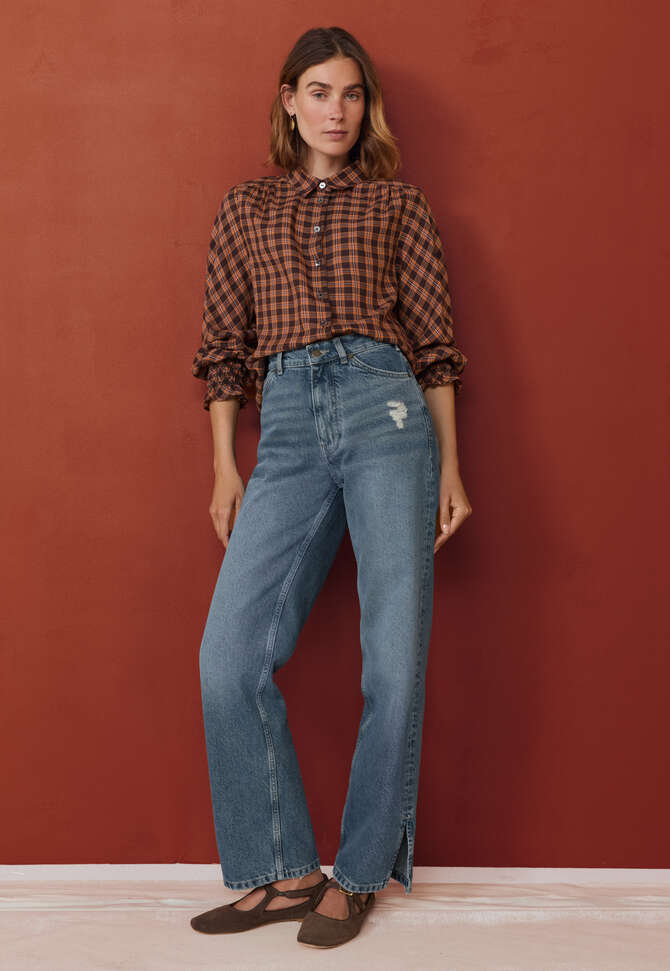 Checked shirt, Brown spice, completeTheLook