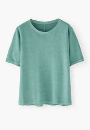 Boxy T-shirt, Turquoise, webstill