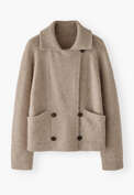 Knitted jacket, Fawn, webstill