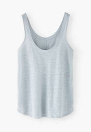 Scoop-neck vest, Chalk blue, webstill