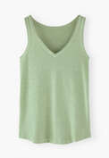 V-neck jersey vest, Mint green, webstill