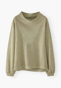 Cowl-neck sweater, Sage, webstill