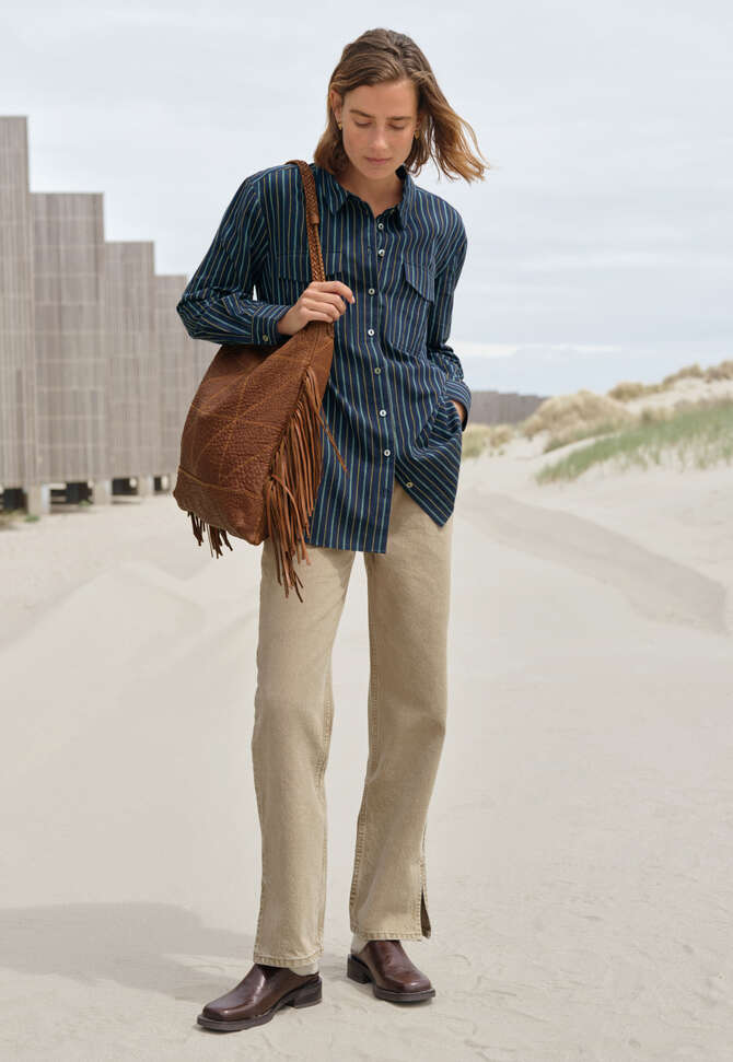 Striped blouse, Indigo, completeTheLook