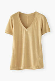 V-neck T-shirt, Lemon, webstill