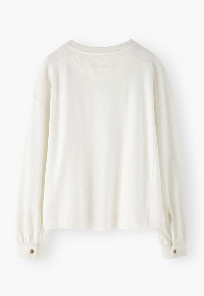 Slub sweatshirt, Off-white, completeTheLook