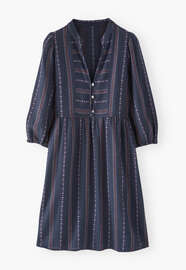 Striped dress, Dark navy, webstill