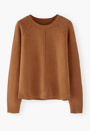 Raglan sweater, Cinnamon, webstill
