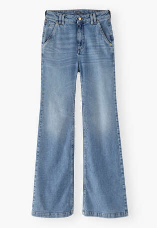 Flared jeans, Light wash, webstill