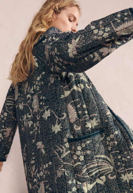 Quilted printed coat, Midnight, completeTheLook