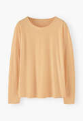 Drop-shoulder top, Pastel peach, webstill