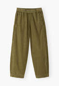 Cord jogger, Olive green, webstill