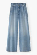 Full length wide-leg jeans, Pale vintage, webstill
