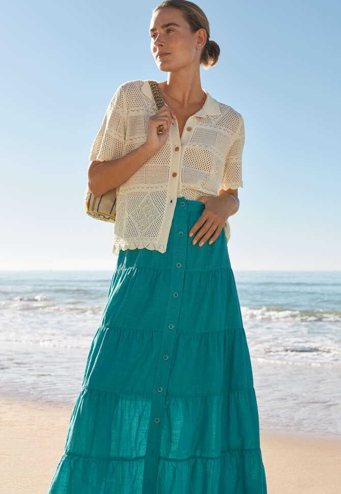 Knitted shirt, Ivory, completeTheLook