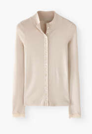 Button-through top, Warm ecru, webstill