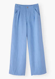 Wide-leg trousers, Cornflower, webstill