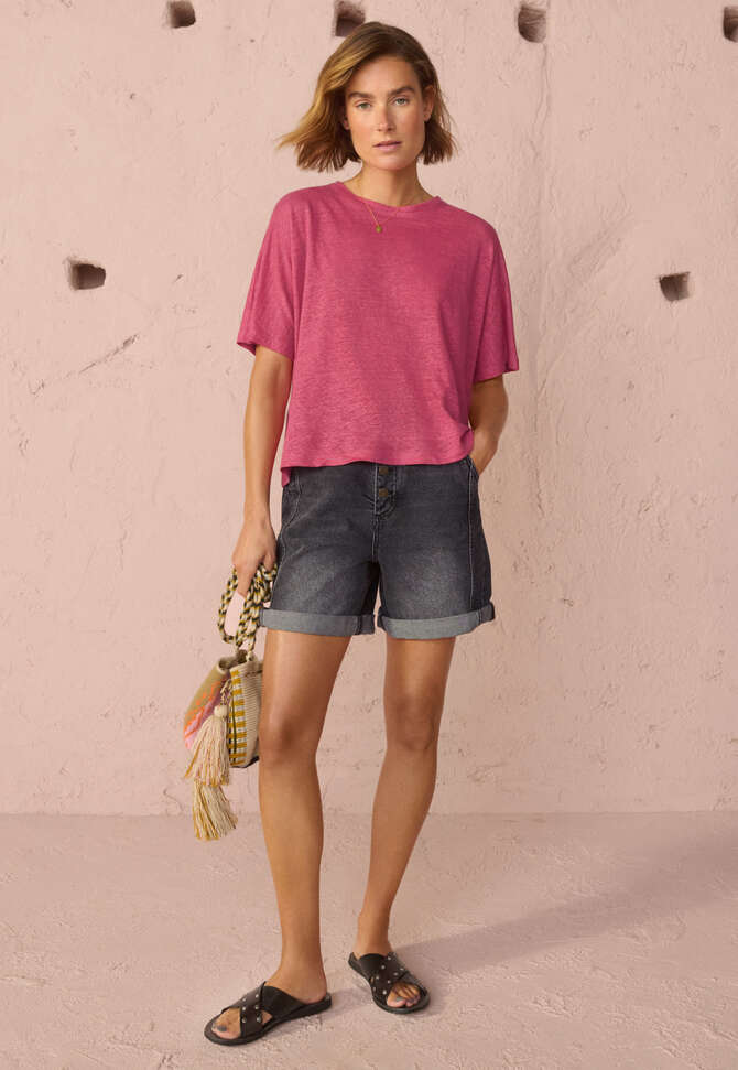 Boxy T-shirt, Cerise, completeTheLook