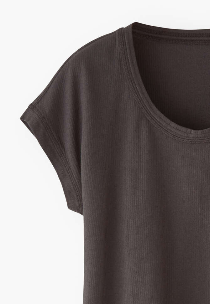 Rib T-shirt, Charcoal, completeTheLook