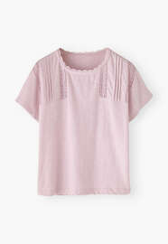 Jersey lace top, Pale lilac, webstill