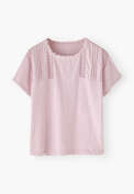 Jersey lace top, Pale lilac, webstill